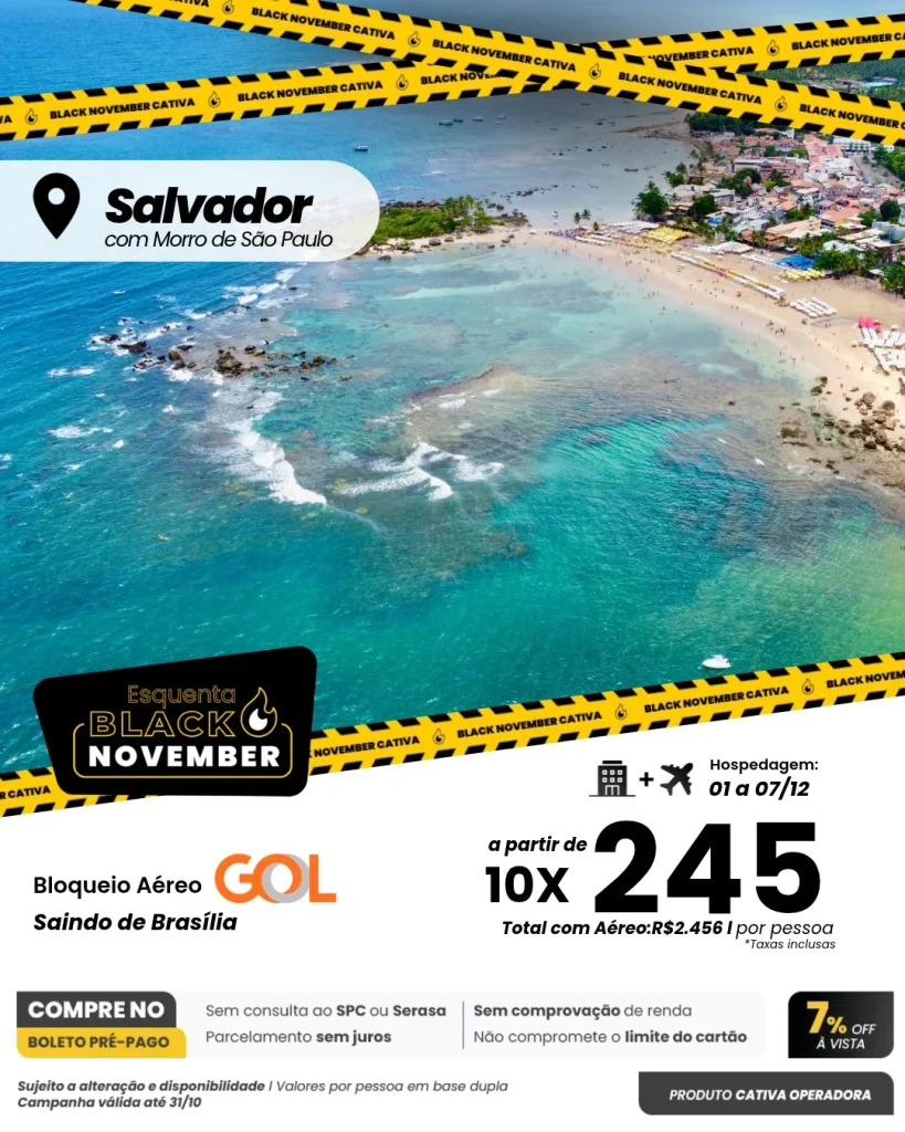 Salvador com Morro de São Paulo 🌴