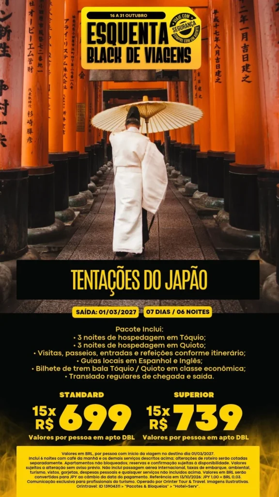 🇯🇵 Tentações do Japão: Tóquio e Quioto